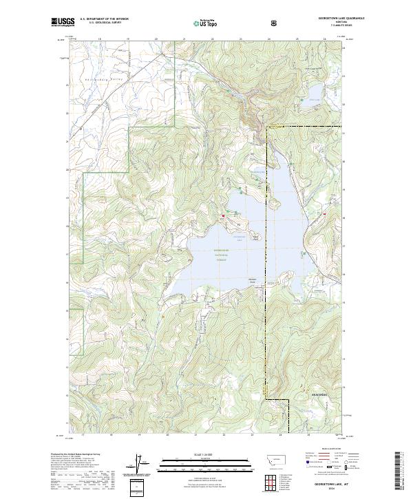 USGS Topographic Map – Georgetown Lake