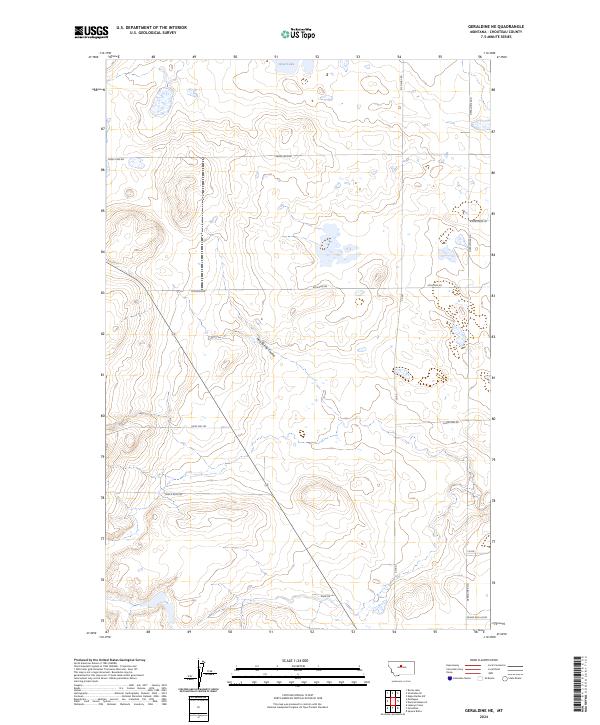 2024 Map of Geraldine NE, 2024 Print