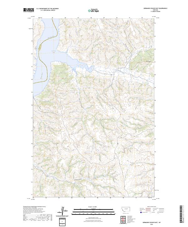 USGS Topographic Map – Germaine Coulee East