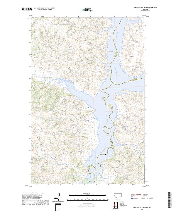 USGS Topographic Map – Germaine Coulee West