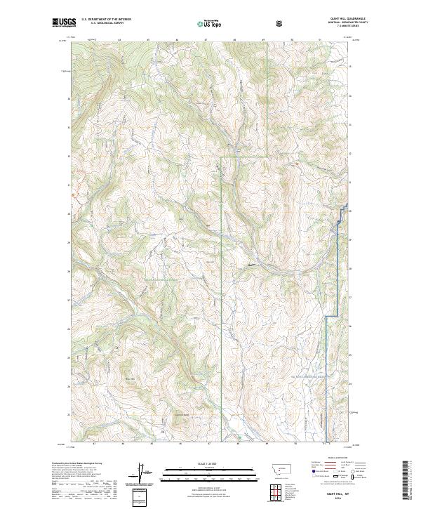 USGS Topographic Map – Giant Hill