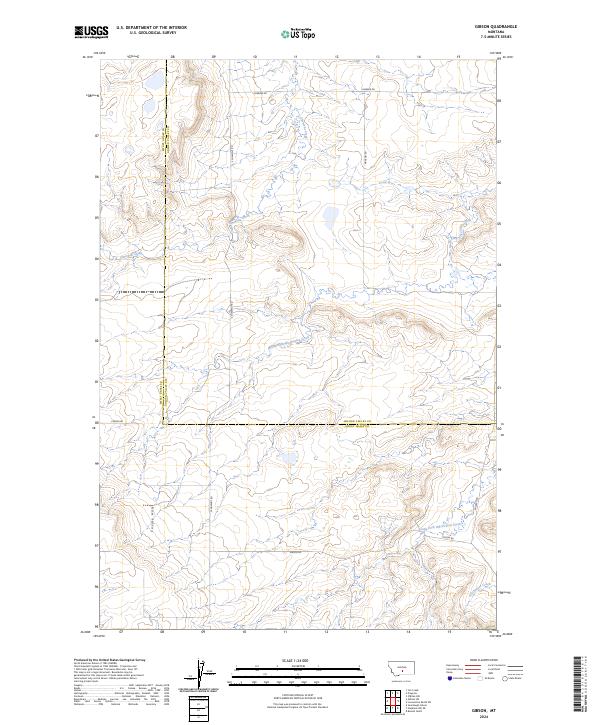 2024 Map of Gibson, 2024 Print