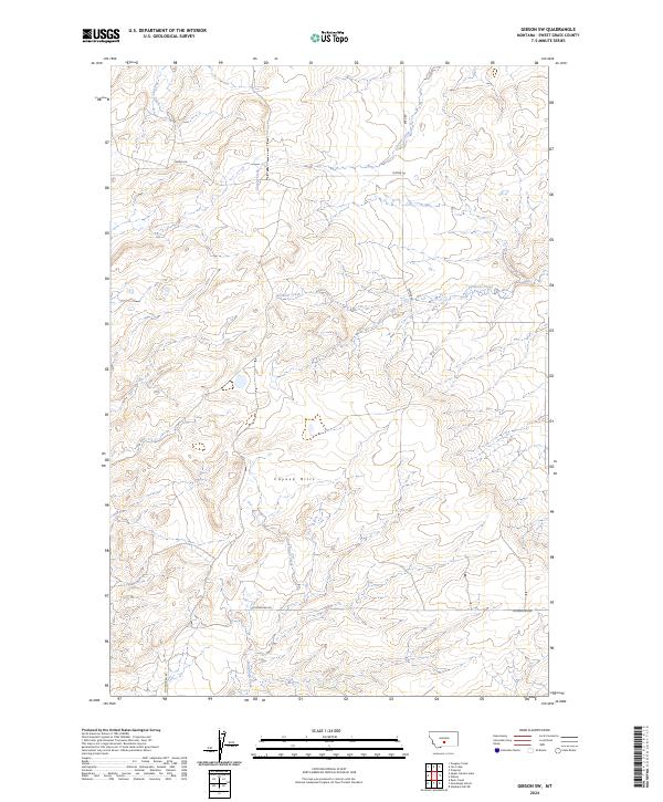 2024 Map of Gibson SW, 2024 Print
