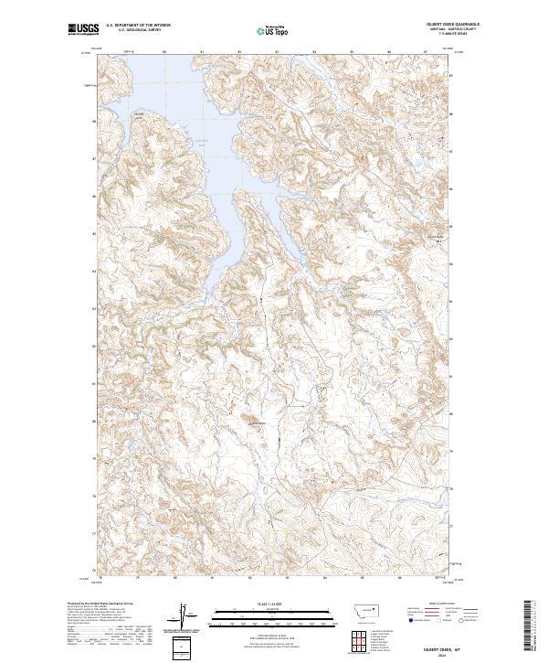 USGS Topographic Map – Gilbert Creek