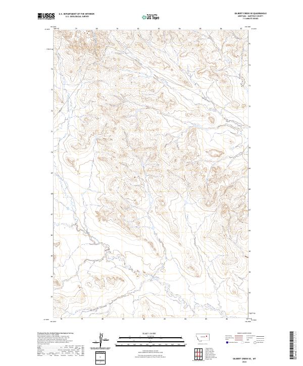 USGS Topographic Map – Gilbert Creek SE
