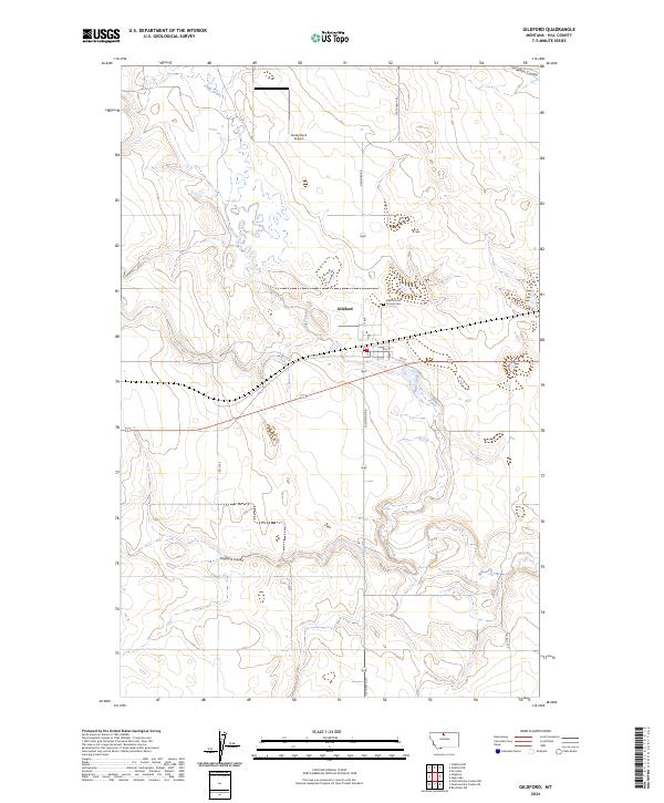 USGS Topographic Map – Gildford