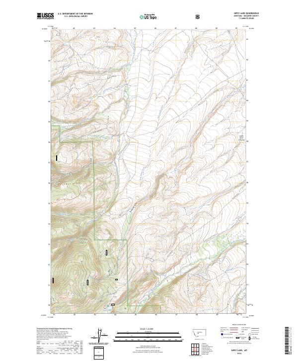 USGS Topographic Map – Gipsy Lake