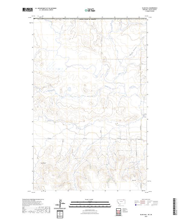 USGS Topographic Map – Glass Hill
