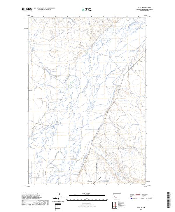 USGS Topographic Map – Glen SE
