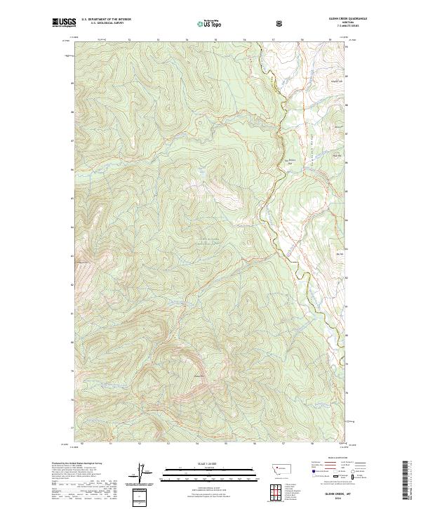 USGS Topographic Map – Glenn Creek