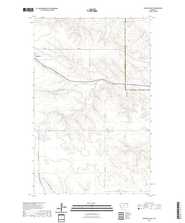 USGS Topographic Map – Glentana East