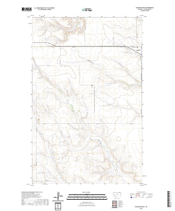 USGS Topographic Map – Glentana West