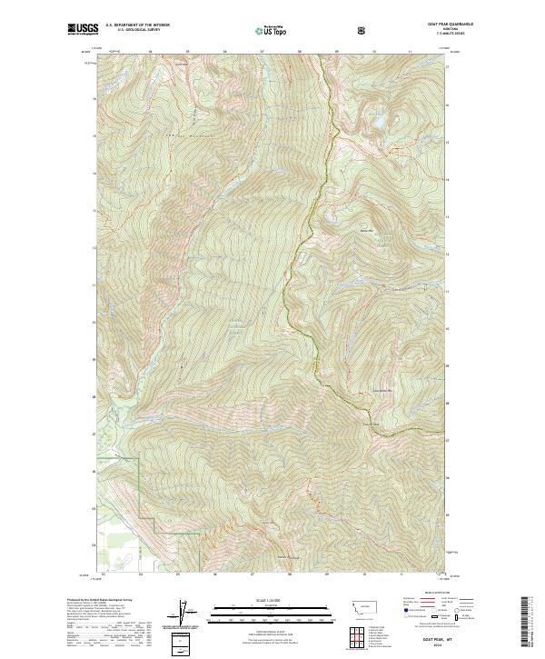 USGS Topographic Map – Goat Peak