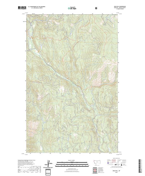 USGS Topographic Map – Gold Hill