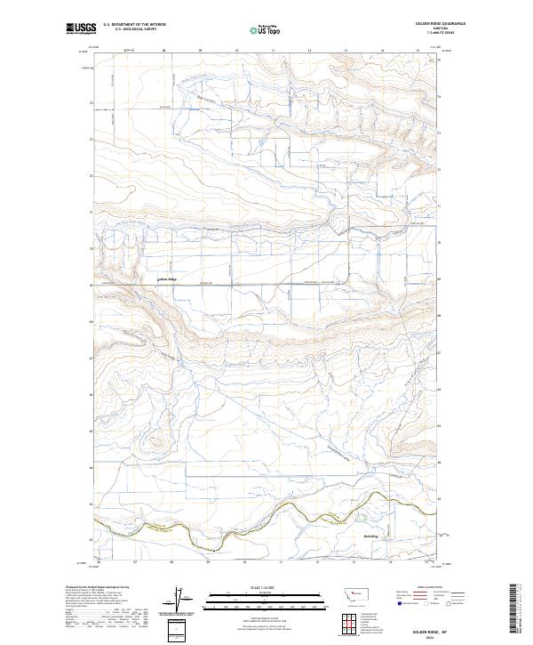 USGS Topographic Map – Golden Ridge