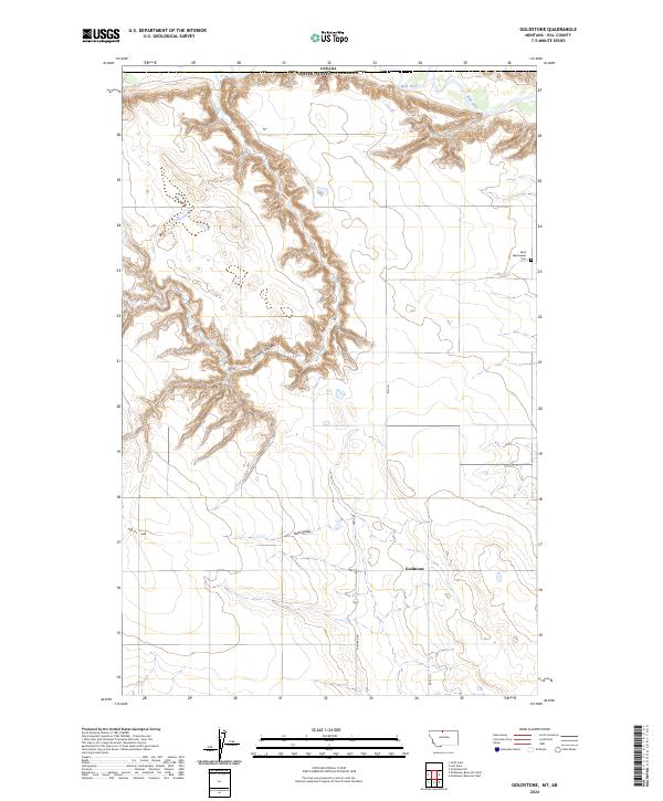 USGS Topographic Map – Goldstone
