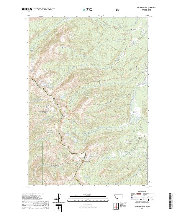USGS Topographic Map – Goldstone Pass