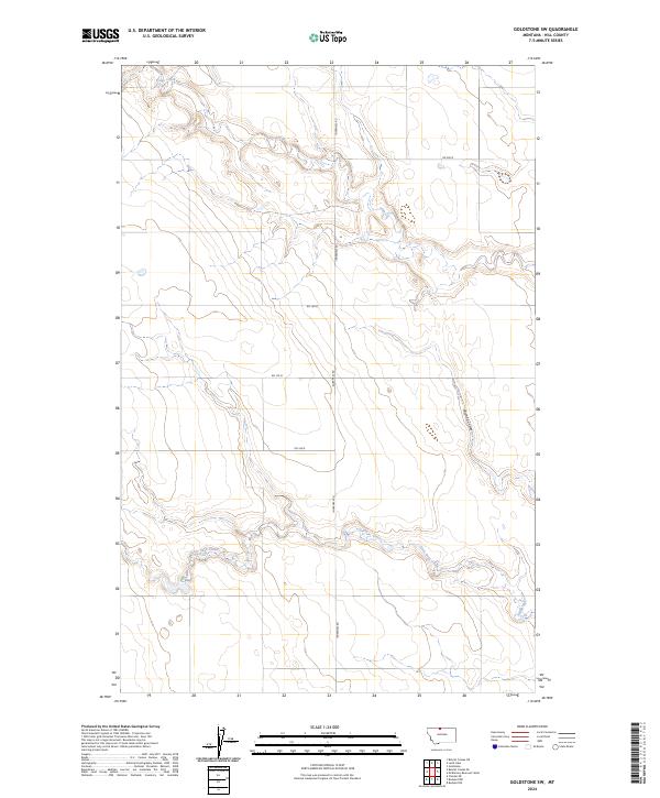 USGS Topographic Map – Goldstone SW