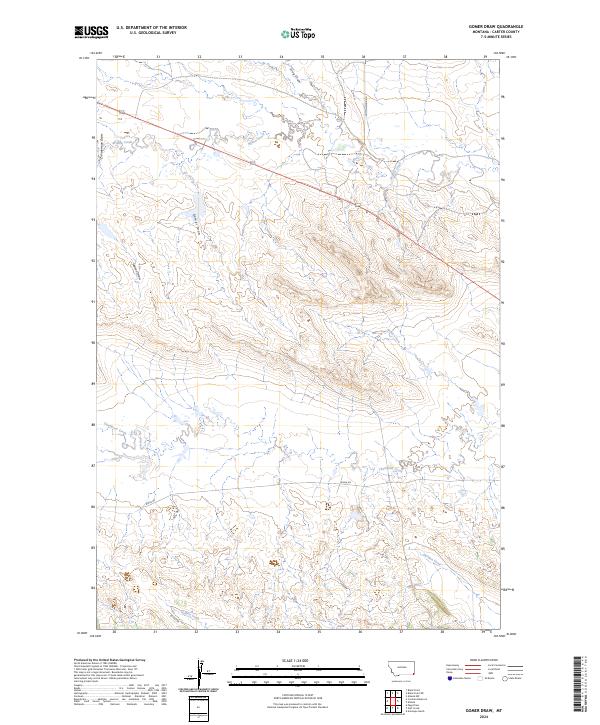 USGS Topographic Map – Gomer Draw