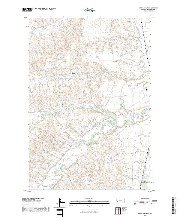 USGS Topographic Map – Good Luck Creek