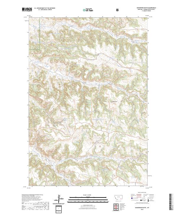 USGS Topographic Map – Goodspeed Butte