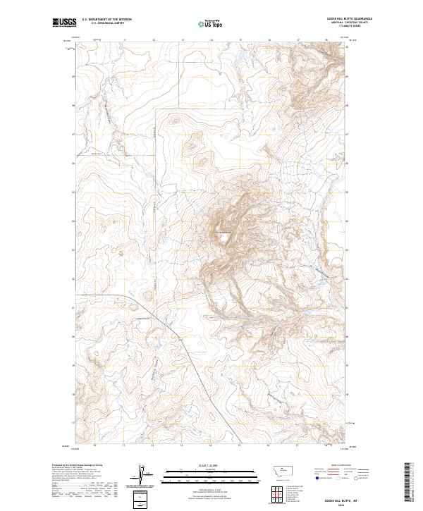USGS Topographic Map – Goose Bill Butte