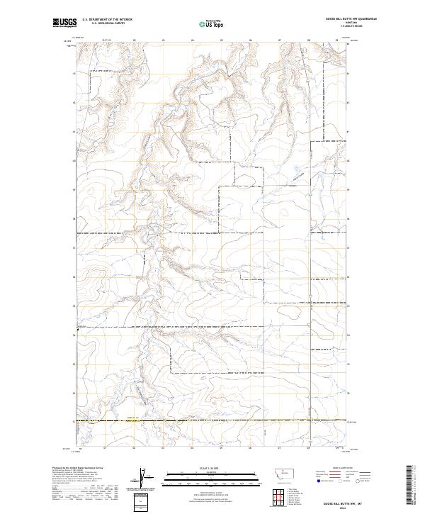 USGS Topographic Map – Goose Bill Butte NW