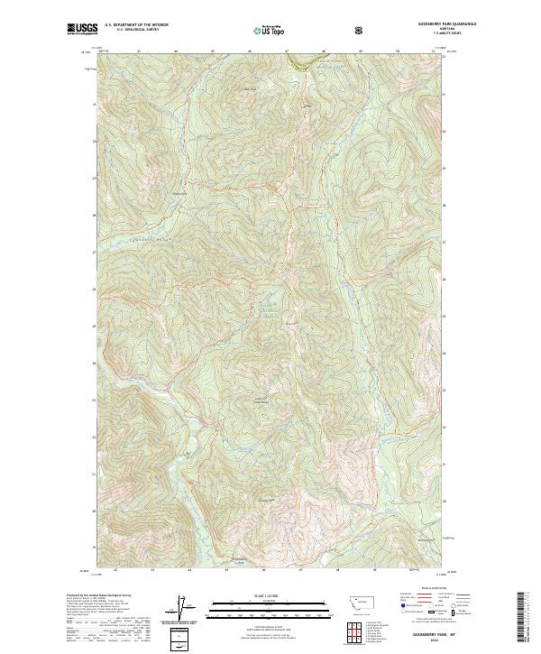 USGS Topographic Map – Gooseberry Park