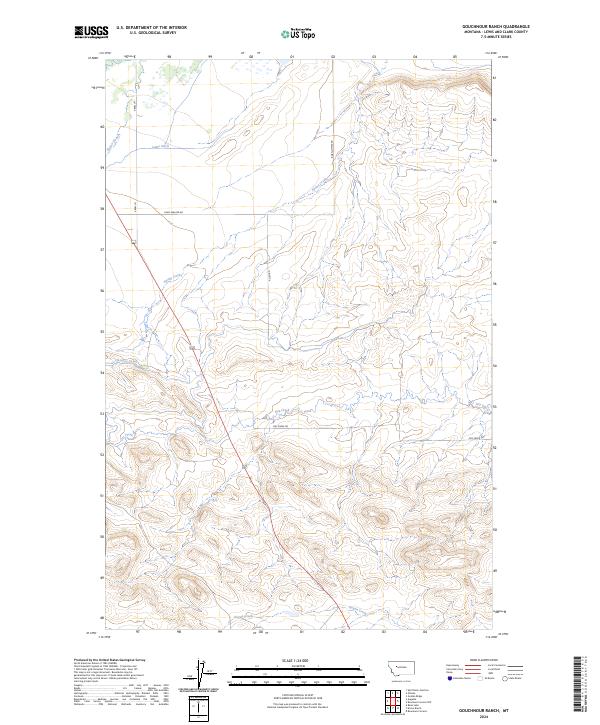 USGS Topographic Map – Gouchnour Ranch