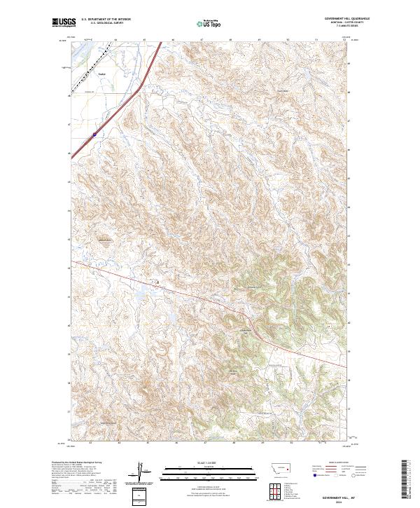 USGS Topographic Map – Government Hill
