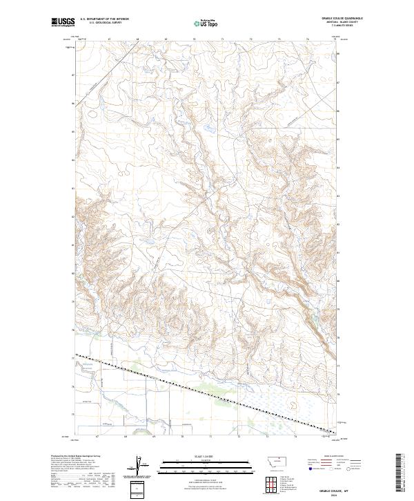USGS Topographic Map – Grable Coulee