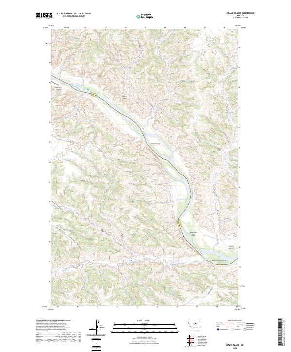 USGS Topographic Map – Grand Island