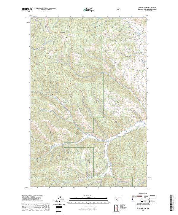 USGS Topographic Map – Granite Butte