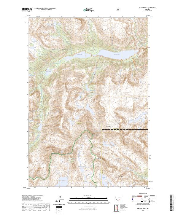 USGS Topographic Map – Granite Peak