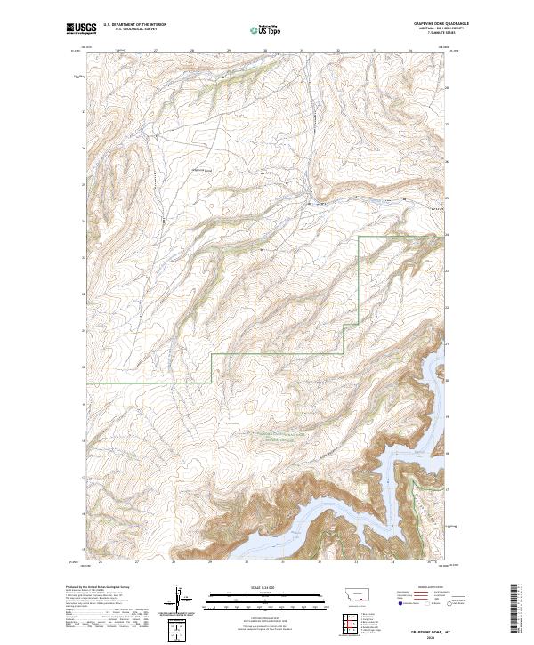 USGS Topographic Map – Grapevine Dome