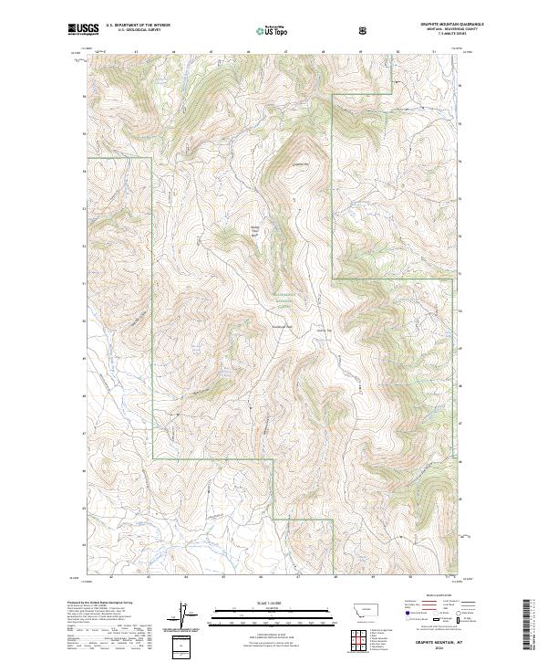 USGS Topographic Map – Graphite Mountain