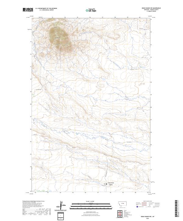 USGS Topographic Map – Grass Range NW