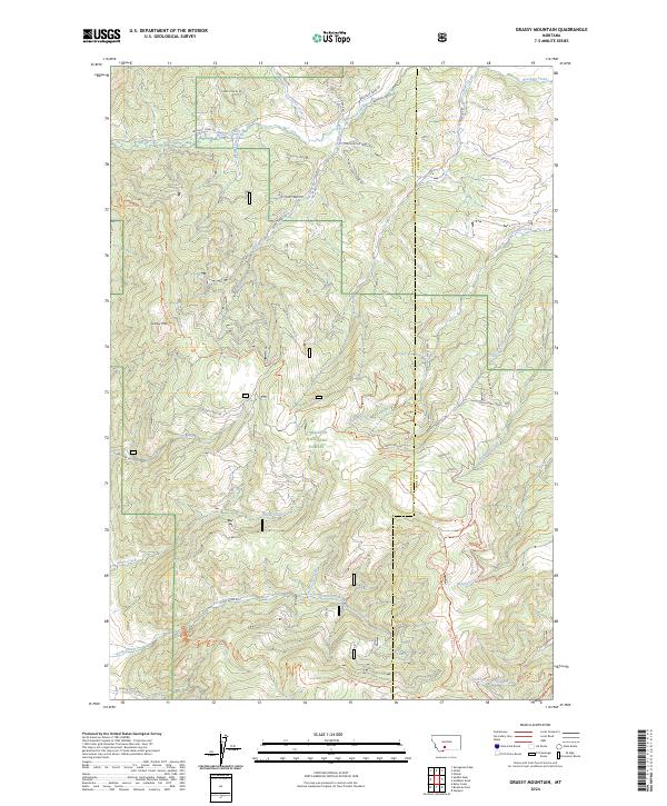USGS Topographic Map – Grassy Mountain