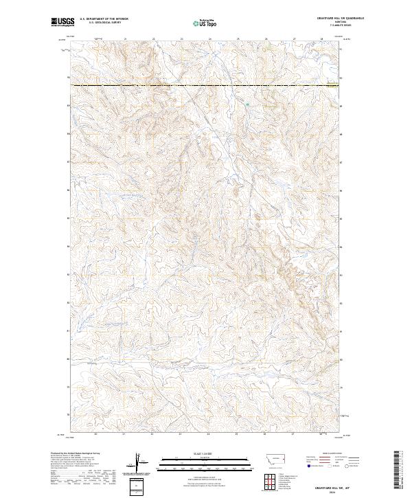 USGS Topographic Map – Graveyard Hill SW
