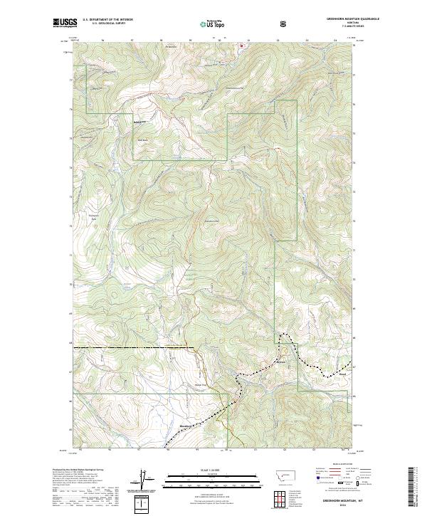 USGS Topographic Map – Greenhorn Mountain