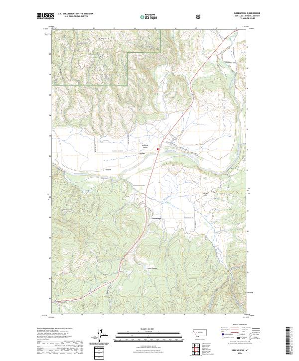 USGS Topographic Map – Greenough