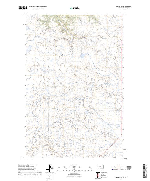 USGS Topographic Map – Griffee Coulee