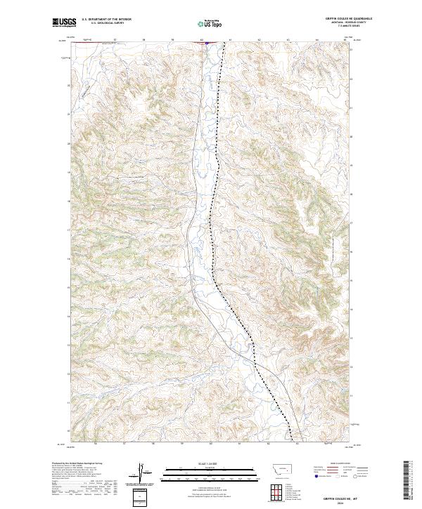 USGS Topographic Map – Griffin Coulee NE