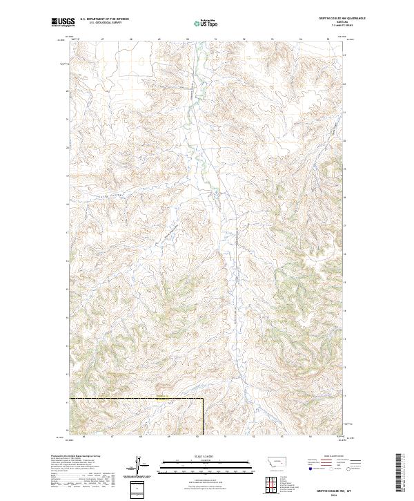 USGS Topographic Map – Griffin Coulee NW
