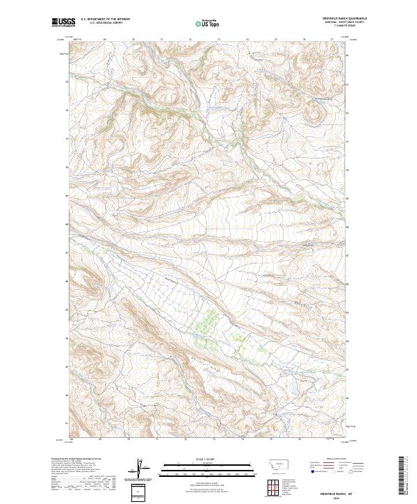 USGS Topographic Map – Grosfield Ranch