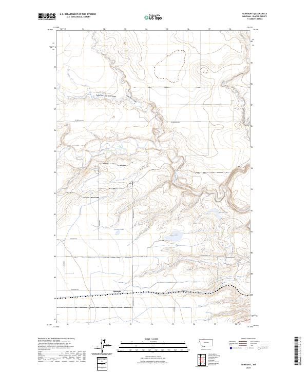 USGS Topographic Map – Gunsight