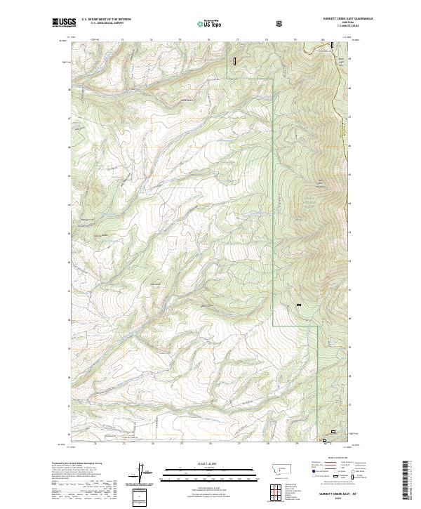 USGS Topographic Map – Gurnett Creek East