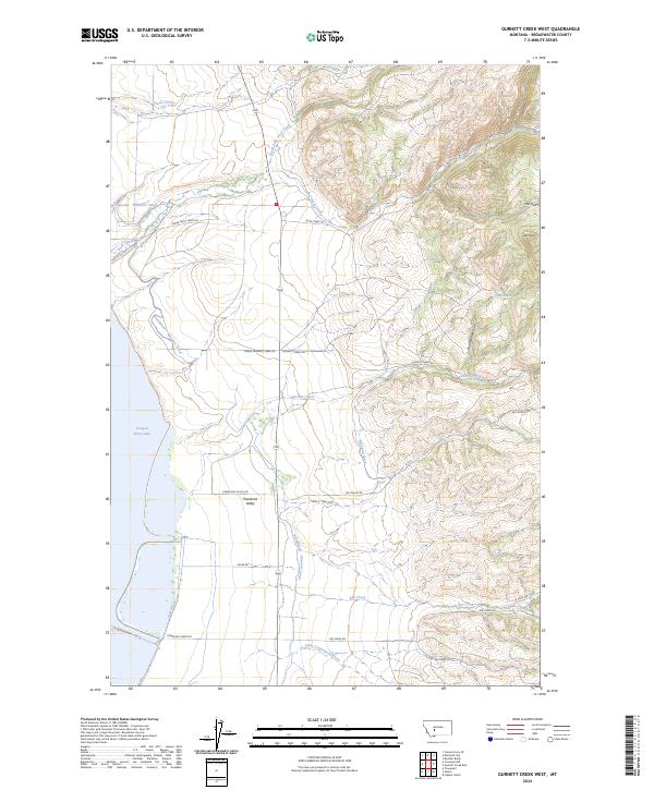 USGS Topographic Map – Gurnett Creek West