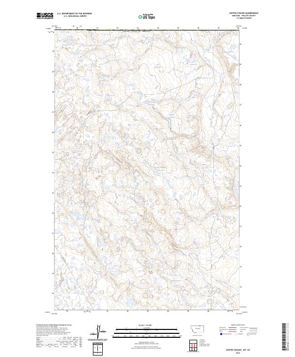 USGS Topographic Map – Gustin Coulee