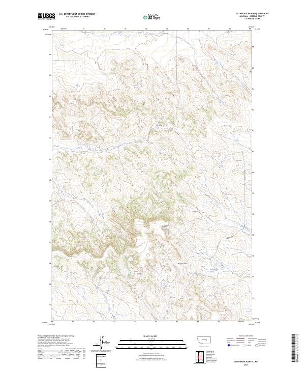 USGS Topographic Map – Guthridge Ranch